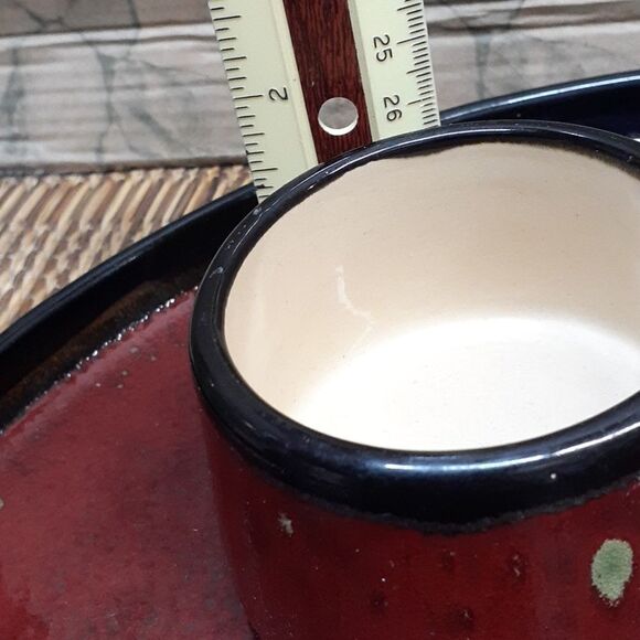 7 pc Shanghai tea Set from Pier 1 and tea pot from Taiwan, with accessories - Picture 4 of 16